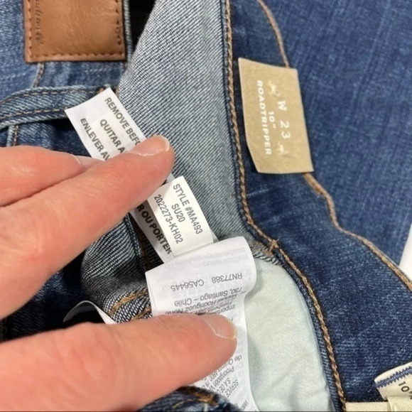 Madewell 10" High Rise Roadtripper Supersoft Jeans Playford Wash - Picture 2 of 11